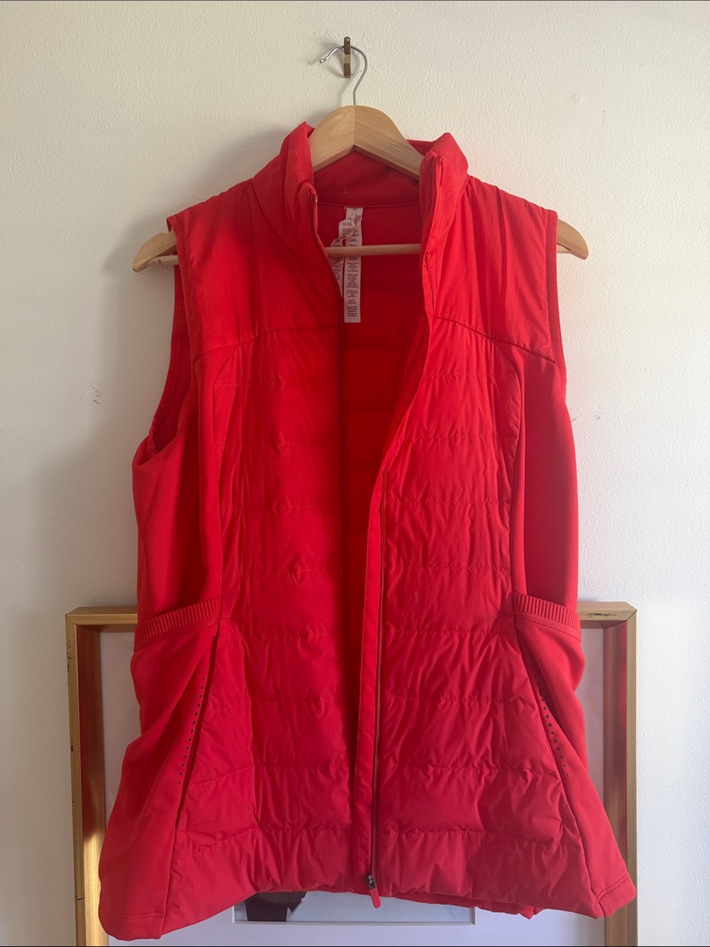 lululemon Down For It All Red Quilted Vest